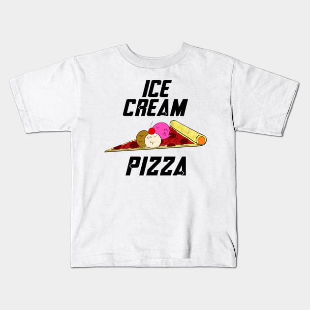 Ice Cream Pizza Ms Marvel Kids T-Shirt by ArtIzMuzikForTheEyez